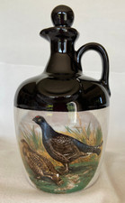 Vintage Montrose Pottery Scotland Decorative Jug With Stopper: Grouse Decoration