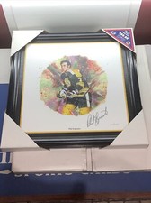 2002 CANADA POST FRAMED LITHOGRAPH CANVAS PHIL ESPOSITO AUTHENTIC AUTO #224/1007