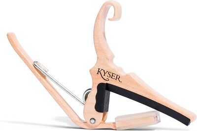 Kyser KG6MA Schnellwechsel Gitarren-Kapoo für 6-saitige Gitarre, Ahorn-Effekt