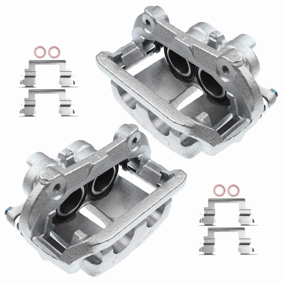 Par de pinzas de freno de disco delanteras con soporte para Land Rover Range Rover HSE 06-09 Foto 2 de 4