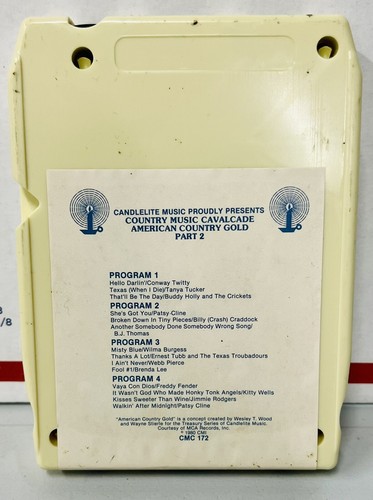1980 Cavalcade American Country Gold Part 2 (CMC 172, 8 Track) Untested! VG (B1) - Picture 2 of 8