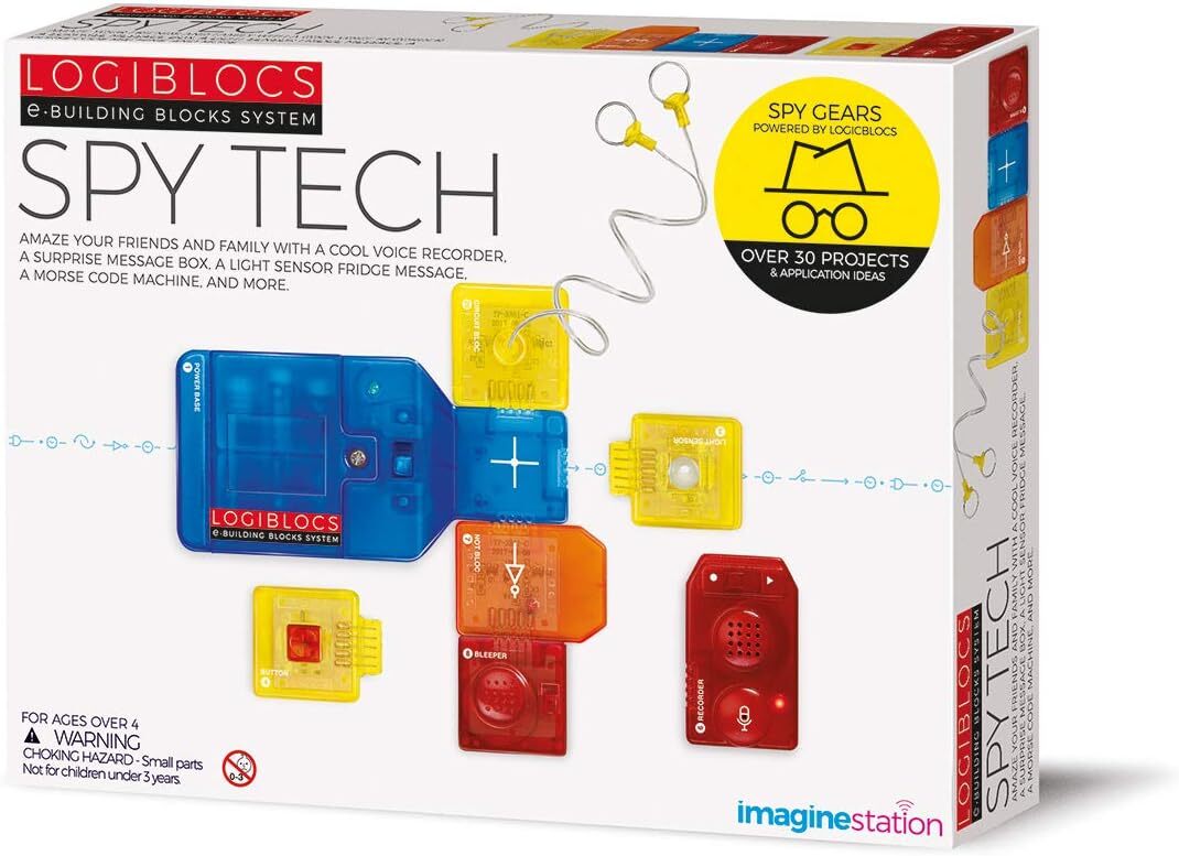 4M 406805 Logiblocs Spy Tech Средний белый 10390₽