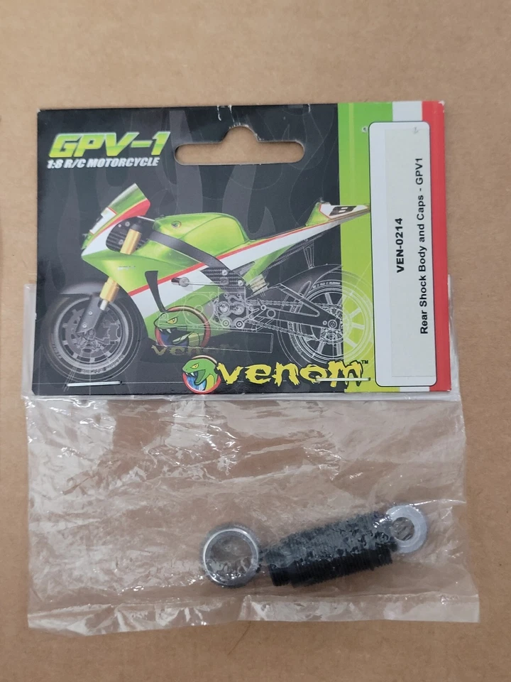 VENOM (8 Items) PARTS LOT For GPV-1 RC Motorcycle Vintage NIP NOS - Image 4 of 4
