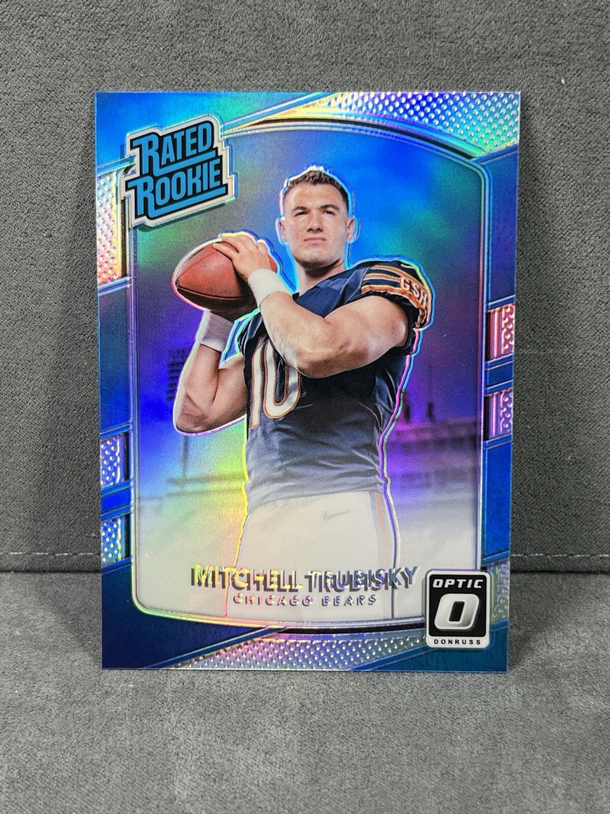 2017 Donruss Optic Mitchell  Trubisky Silver Holo RC #178