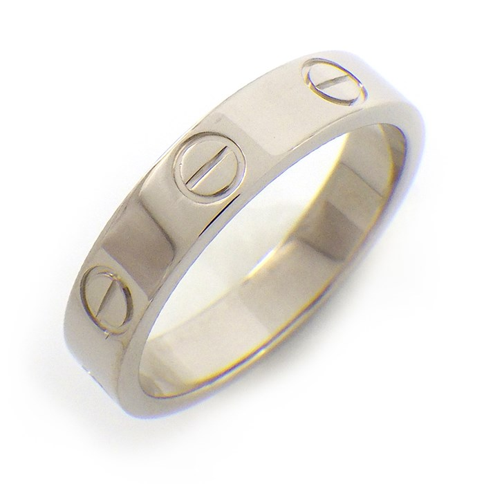 Cartier Mini Love Ring 18k 750 White Gold 49, US 5 | eBay