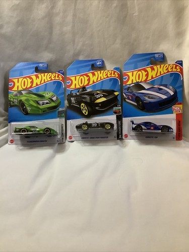 🔥Hot Wheels Lot of 3 Corvette: + ‘GRAND SPORT ROADSTER+ ‘76 Greenwood + C6R🔥 - Picture 2 of 7