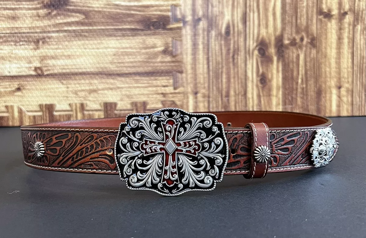 Ladies top belt buckles