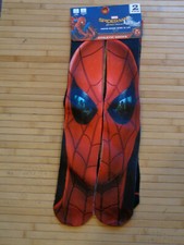 2 PAIRS MARVEL SPIDERMAN HOMECOMING CREW SOCKS IN SIZE 6-12  NEW