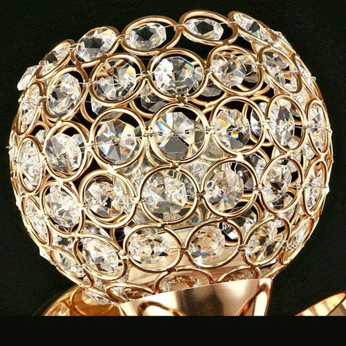 Crystal Wall Sconces Bedroom Wall Round Modern Bedside Wall H5Z9 - Picture 5 of 9