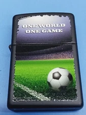 Zippo 28301 Football in Stadium One Game One World Black Matte