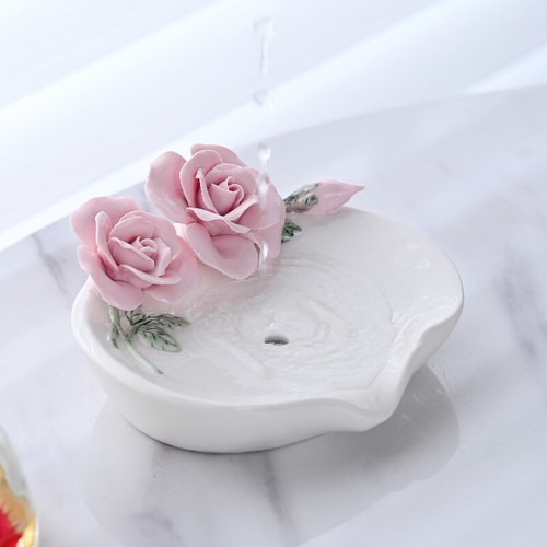 1x Household Ceramic Soap Dish Tray soap Holder Draining soap dish for Bathroom - Picture 12 of 12