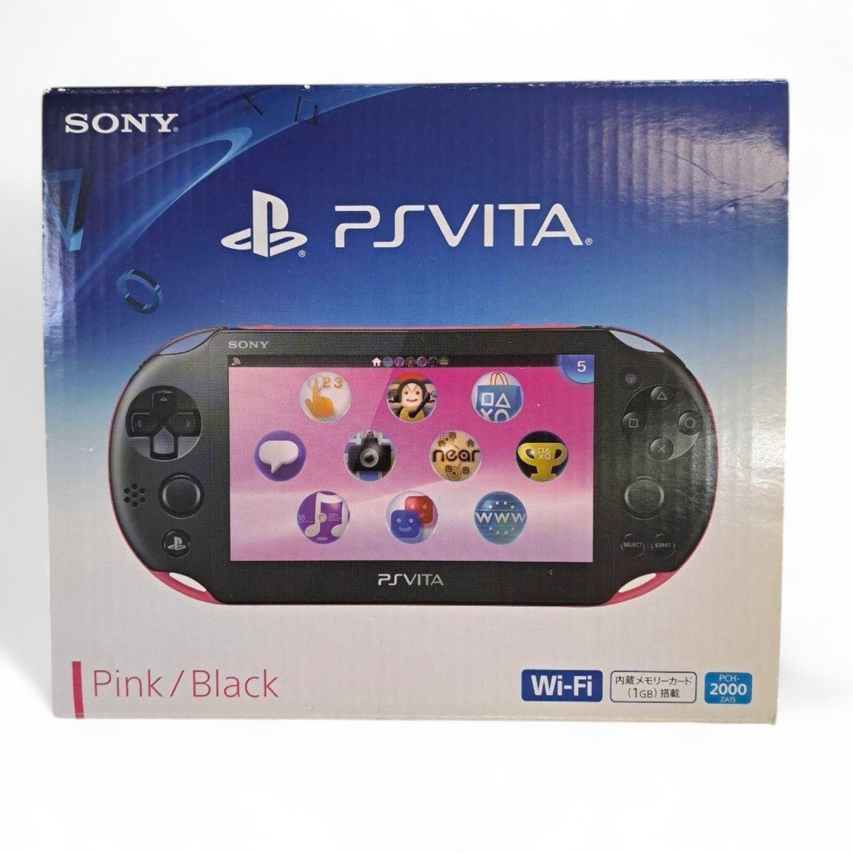 SONY PS Vita PCH-2000 Console Pink Black Used Tested Working