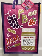 Trader Joe's COMFORT FOOD Reusable Shopping Grocery Tote Bag -Collect 'em All 