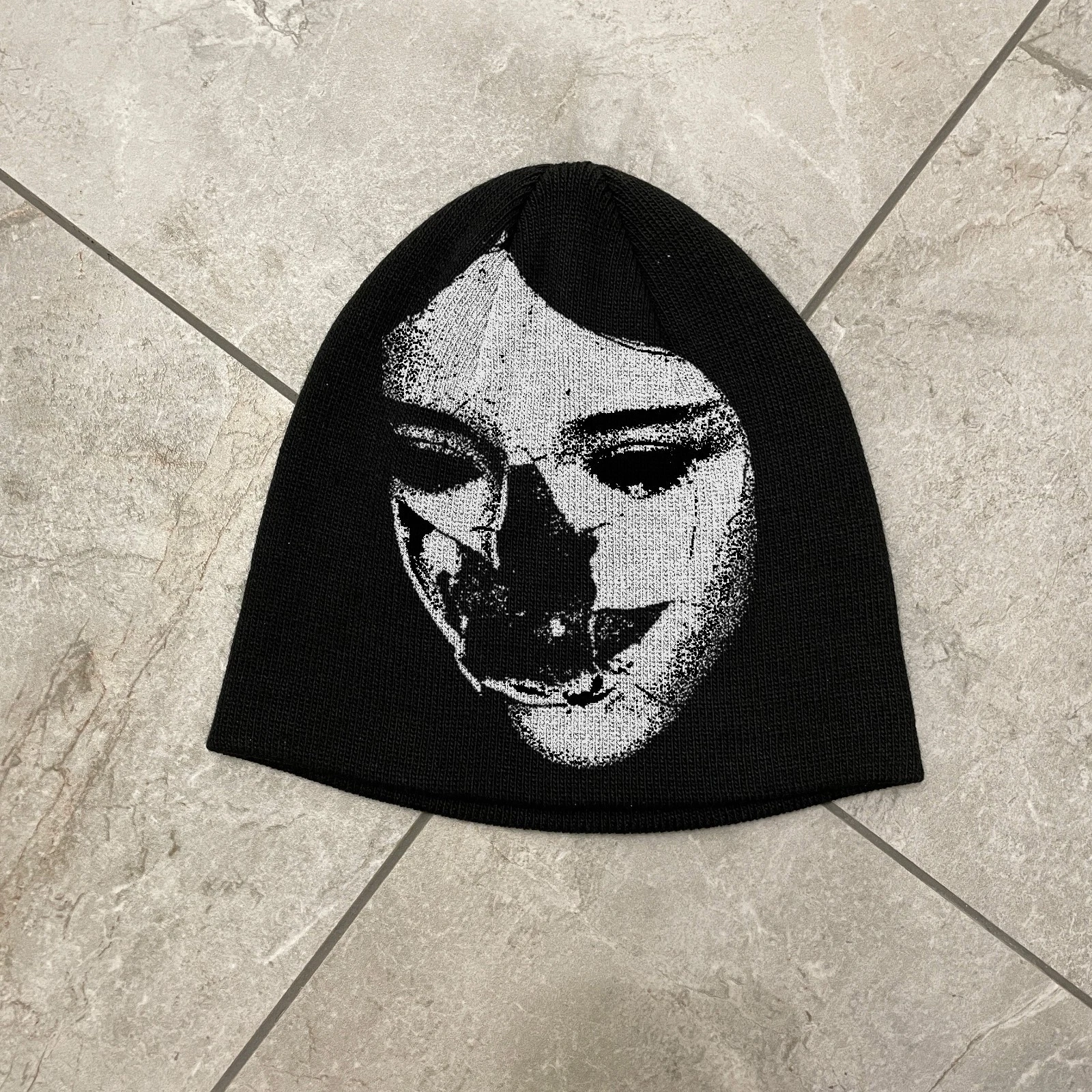 Demon Skull Beanie Hat Gothic Y2K Darkwear Punk Grunge Skullcap
Opens in a new window or tab