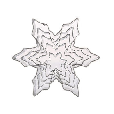  5 stücke Weihnachten Schneeflocke Cutter Kekse Edelstahl Fondant Kuchen