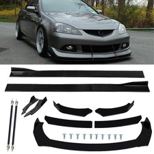 For Acura Rsx Type-s 2002-06 Front Bumper Lip Spoiler Splitter Glossy Black Body
