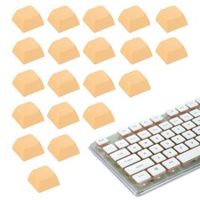 20Pcs XDA Profile Keycap Set PBT Mechanical Numeric Keypads, Pink/Orange