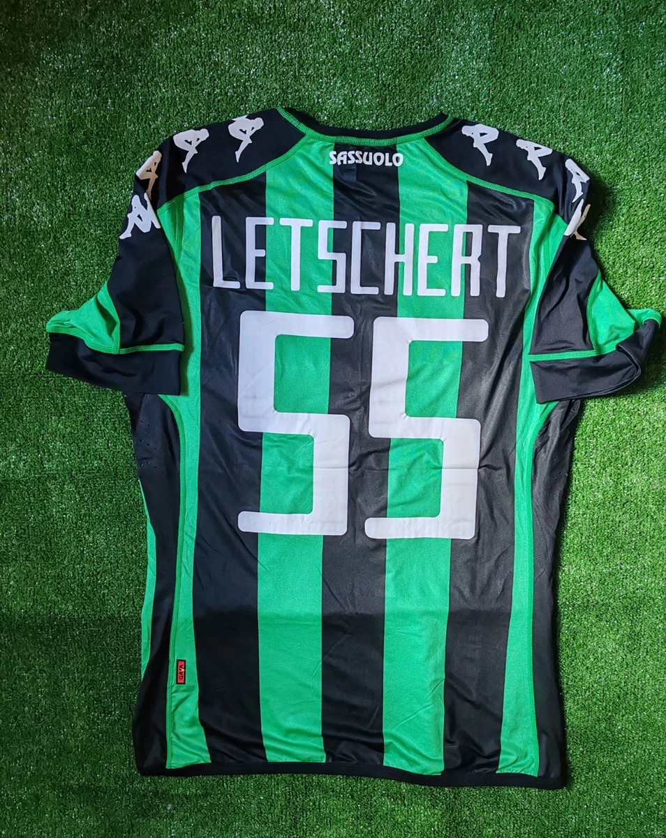 Maillot Sassuolo Match Worn Berardi - Vert/Noir, Taille L, Kappa, Numéro 10