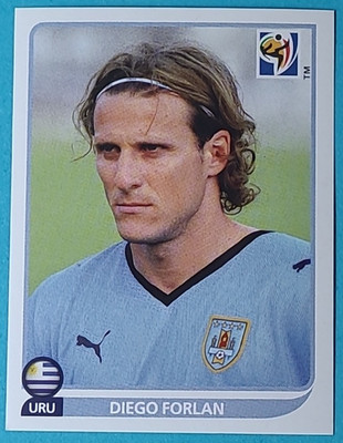 Panini Fußball WM 2010 WC 10 Sticker Nr. 85 Diego Forlan Uruguay URU