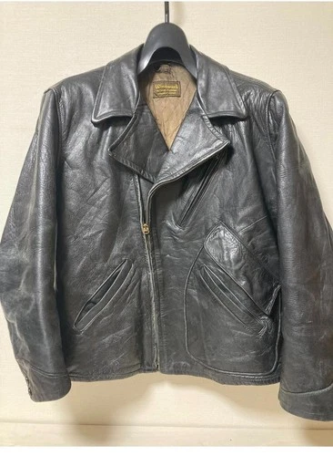 Mid 1940s Windward Horsehide D Pocket Motorcycle/Aviator Jacket - Picture 1 of 24