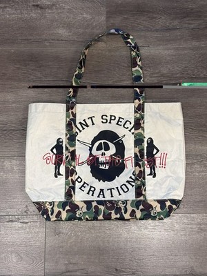 A Bathing Ape Bape x Stussy Collaboration Tote Bag *HAS MARKS SEE PHOTOS*