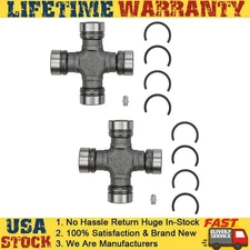 2Pc Premium Driveshaft Universal Joint Front Rear Moog 534G S