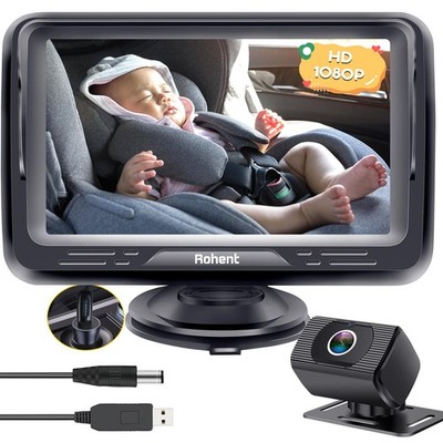 Car Camera for Baby USB: Plug and Play Easy to Install Crystal Night Vision W...