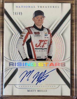 2024 National Treasures NASCAR Matt Miller Rising Stars Auto #d 14/49