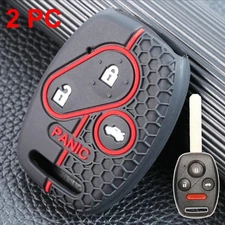 4 Button Silicone Key Fob Holder Cover Case Shell For Honda Accord Odyssey 2010