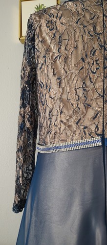 Ally's Collection Maxi Dress Style Bridesmaid Party Cocktail Blue Zipper 12 - Picture 11 of 17