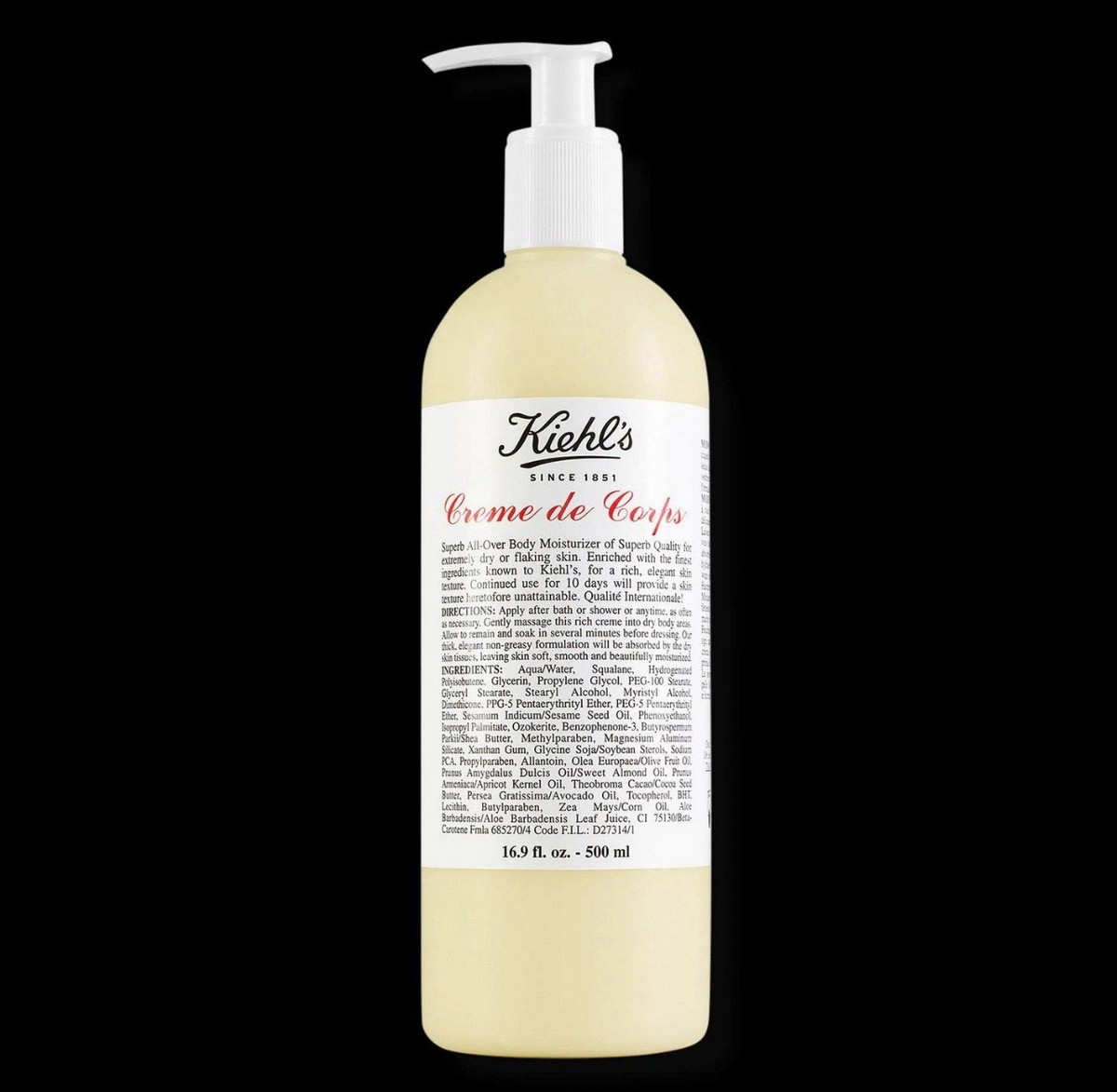 Kiehl's Creme de Corps Body Lotion with Cocoa Butter 16.9 fl