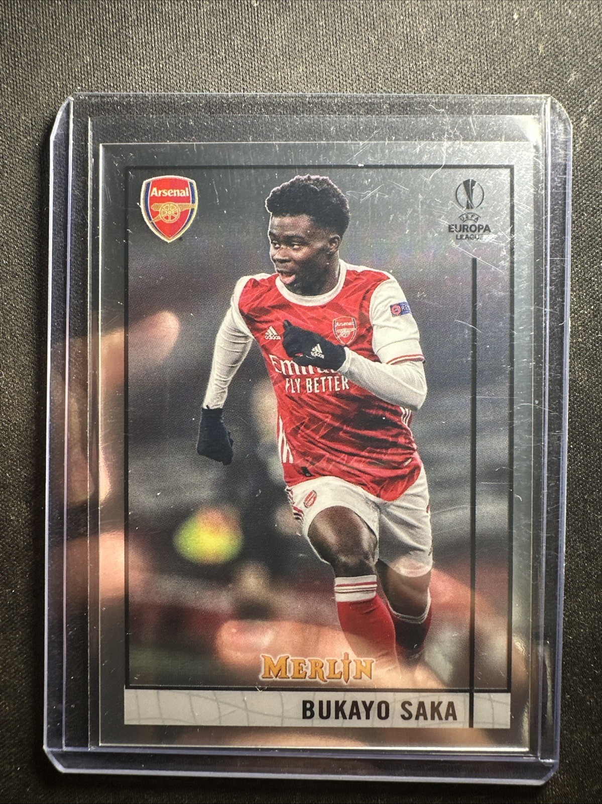Bukayo Saka - RC - ARSENAL - 2020-21 Topps Merlin Soccer - Rookie Card #69