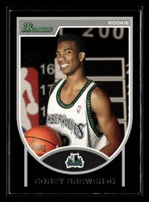 2007-08 Bowman #115 Corey Brewer Rookie #/2999 Card Minnesota Timberwolves