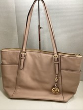 Michael Kors Medium Center Zip Crossbody Satchel Bag Powder Blush Pink