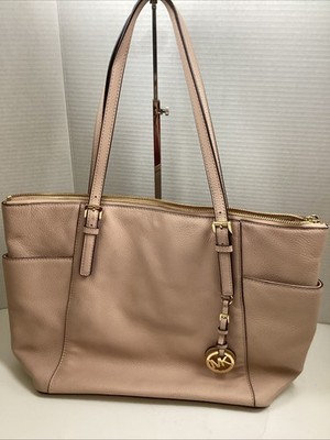 Michael Kors  Medium Center Zip Crossbody Satchel Bag Powder Blush Pink