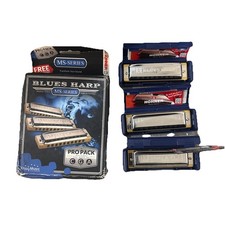 Hohner 532bx Blues Harp Pro Triple 3 Pack Harmonica Harp Keys A C G