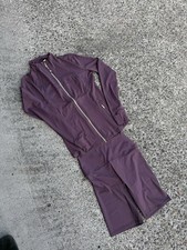 Lululemon Purple Tracksuit Set Jacket  Pants Size 8 Zip Pocket Stretch