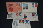 GB first day covers 1966 Christmas x 5 all on different cover types