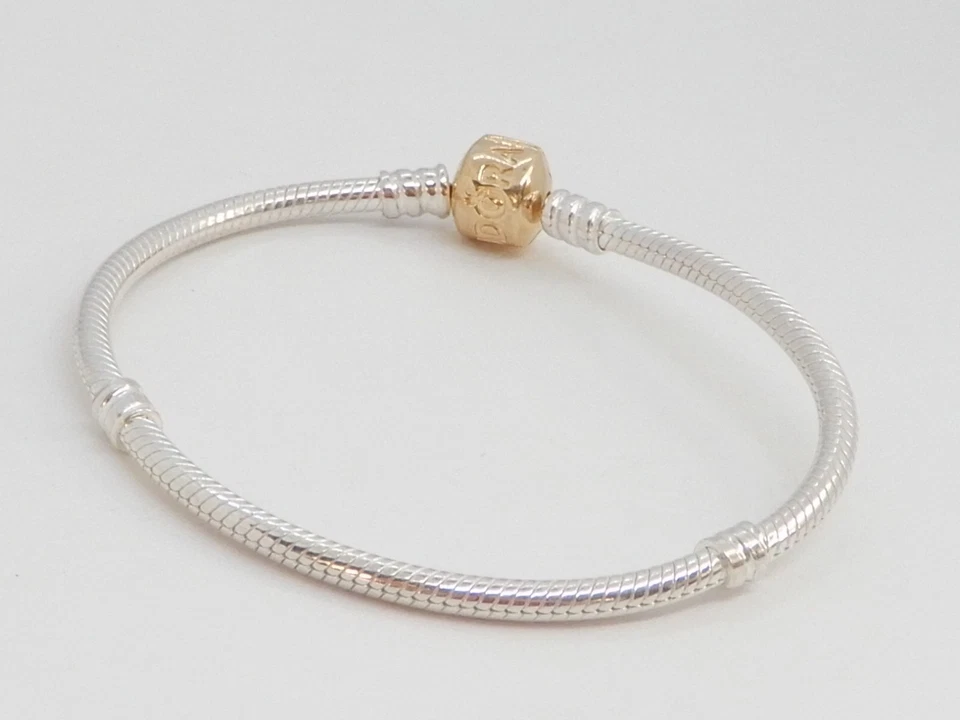 Pandora Moments Bracelet with Solid 14K Gold Clasp 590702HG-17cm - Image 4 of 4