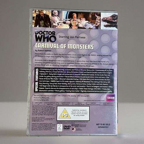 Doctor Who Carnival of Monsters DVD 2 Disc Special Edition. - Picture 2 of 4