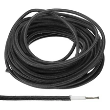 16.4Ft 18AWG Electronic Wire High Temperature Electrical Silicone Cable, Black