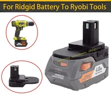 1X Adaptor For RIDGID 18V Li-ion Batteries To Ryobi 18v Platform Tools