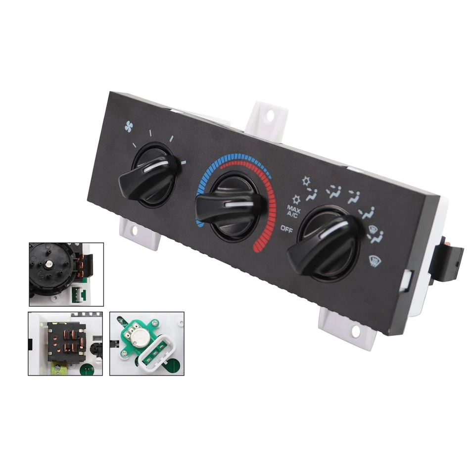 A/C Heater Climate Control Switch Unit For 1998-03 Dodge Ram 1500 2500 3500 Van Foto 2 de 4