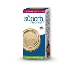 Superb Regular Mouth Mason Jar Canning Lids with Bands/Jar Rings – Made in