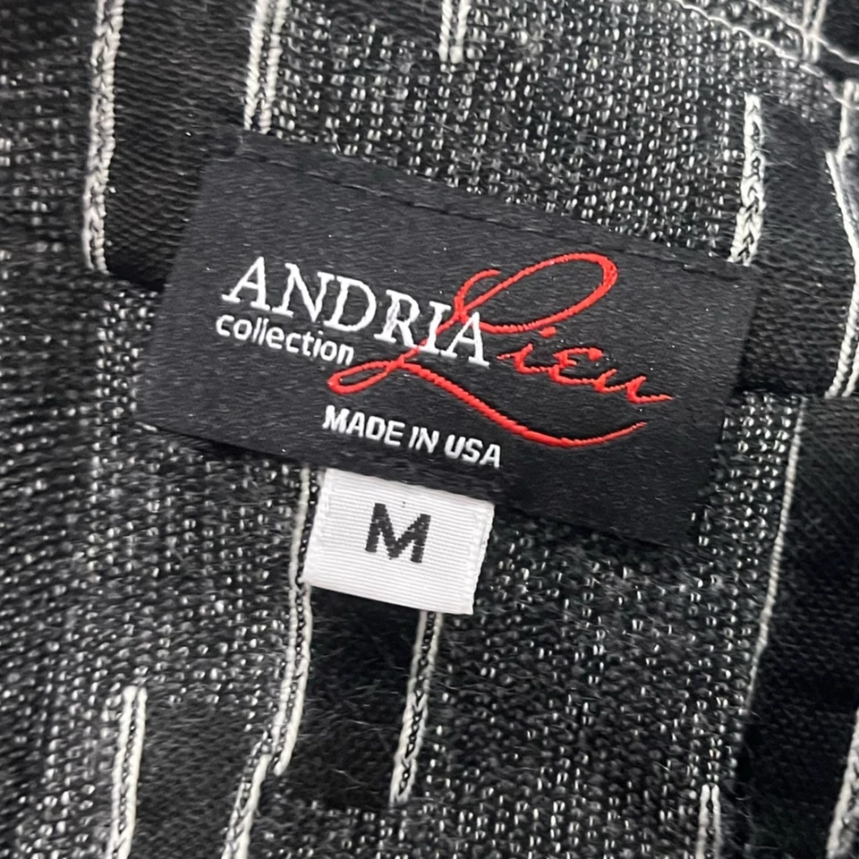 Chaqueta Blazer Colección Andria Lieu Manga 3/4 Elastizada Blanca Negra Talla Mediana Foto 2 de 4