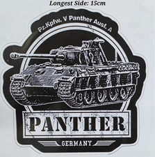 Panther tank Germany Decal Sticker motorcycle car laptop 15cm ww2 german