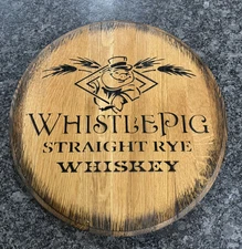 Whistle Pig Straight Rye Whiskey Bourbon Barrel Whiskey Head / Top 21” Diameter