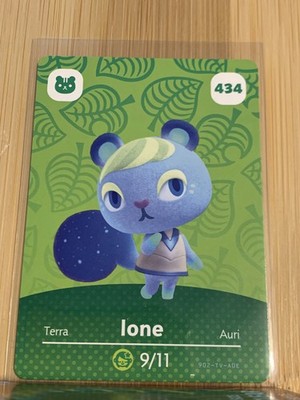 Amiibo Card | Animal Crossing | #434 Ione | Nintendo | Authentic | NM