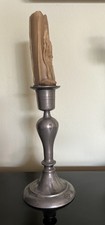 Kerzen Leuchter Zinn gepunzt 17 cm ungereinigt True Vintage 60iger Bayern