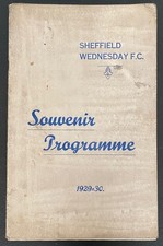 Sheffield Wednesday v Arsenal 1929/1930 Champions edition with Photograph insert
